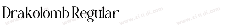 Drakolomb Regular字体转换